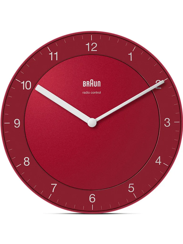 Horloge de Cuisine Braun BC06R-DCF Rouge - Design Moderne et Précis