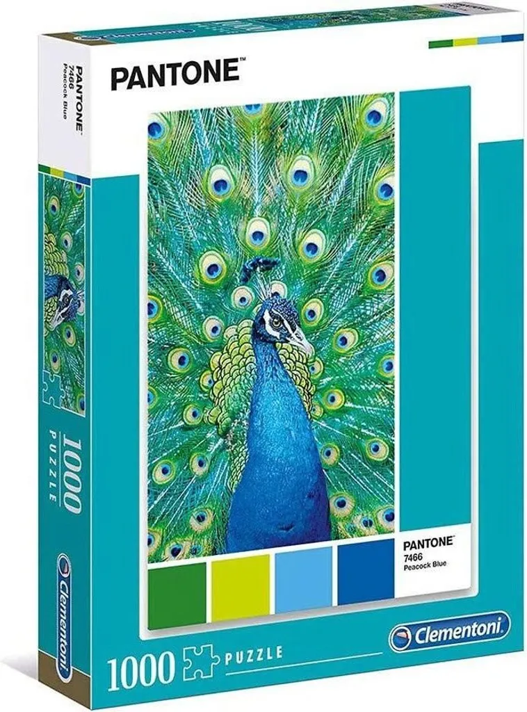 Puzzle Piatnik Pantone 1000 pièces Peacock Blue qualité supérieure