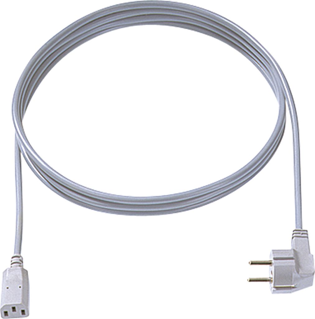 BACHMANN Zuleitung H05VV-F 3G1.0mm² grau, 3,0m, Typ 30/35 C13