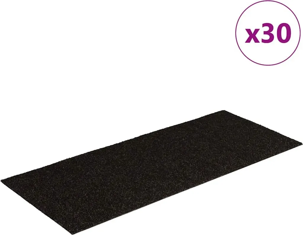 Tapis d'escalier antidérapants marron foncé 60x25 cm pour bois et métal