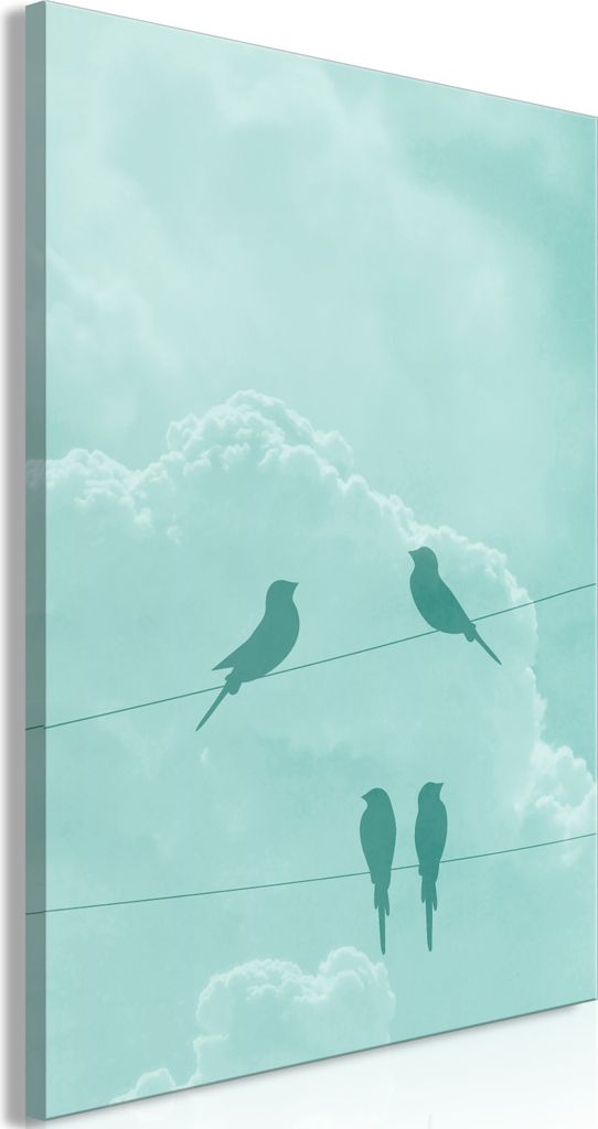 Italienischer Leinwand Leinwandbild - Celadon Sky (1 Part) Vertical 40x60 cm Für Kinder g-A-0303-b-a