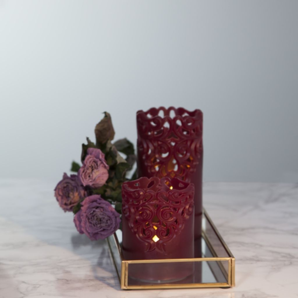 Star Trading 062-29 Bougie de cire LED rouge 15cm 6/18h Image du produit 