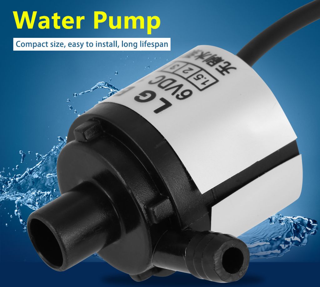 1pc Ultra Quiet Mini DC 12V 5W Brushless Submersible Water Pump 2.5m Lift Head Home Industry