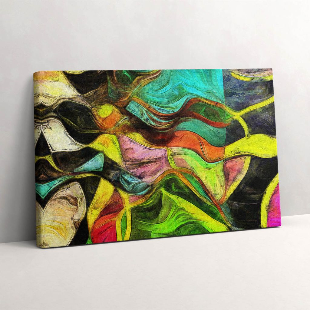 Künstlerische Unordnung – Leinwandbild Wandbild – 60x40 cm Produktbild 