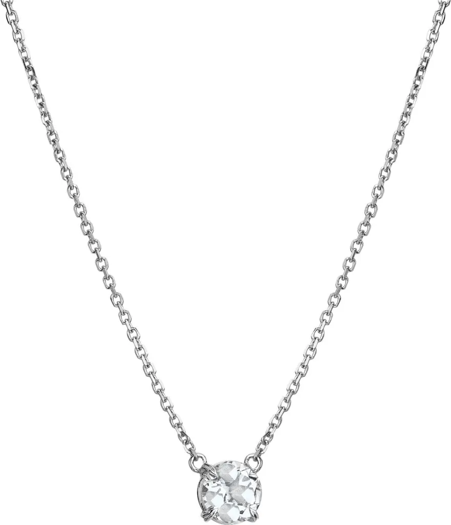 Hot Diamonds Collana solitario in topazio bianco DN167 Collana da donna