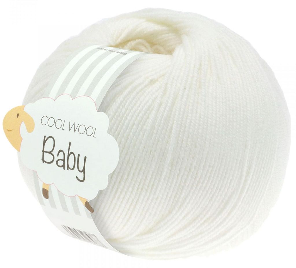 Lana Grossa - Cool Wool Baby 0207 weiß Produktbild 