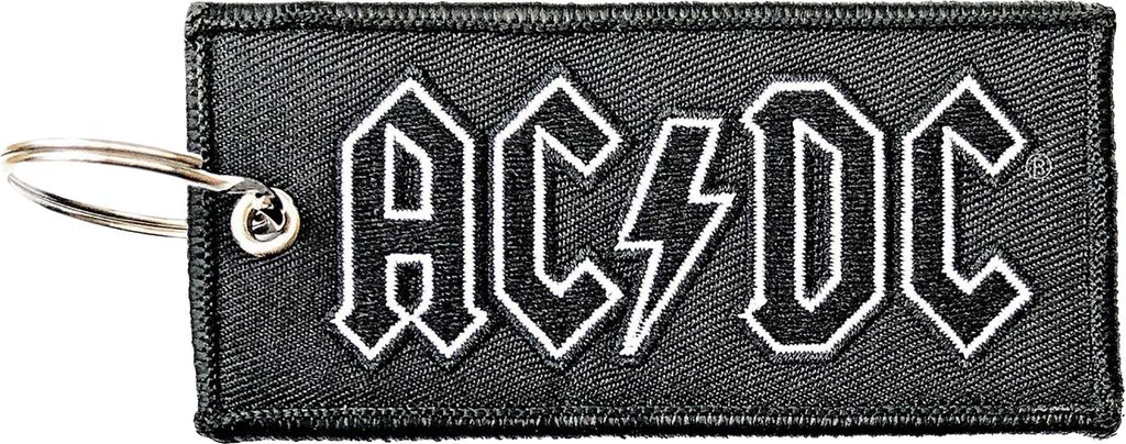 AC/DC - Schlüsselanhänger Logo RO7014 (Einheitsgröße) (Schwarz/Weiß)