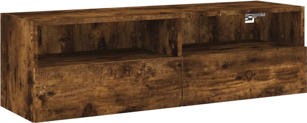 vidaXL Szafka wisząca pod TV dąb wędzony 100x30x30 cm Zdjęcie produktu 