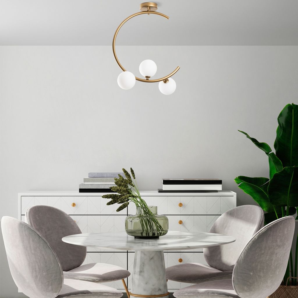 Opviq, Luminar - 14136, lampadario, oro, corpo in metallo, Immagine del prodotto 