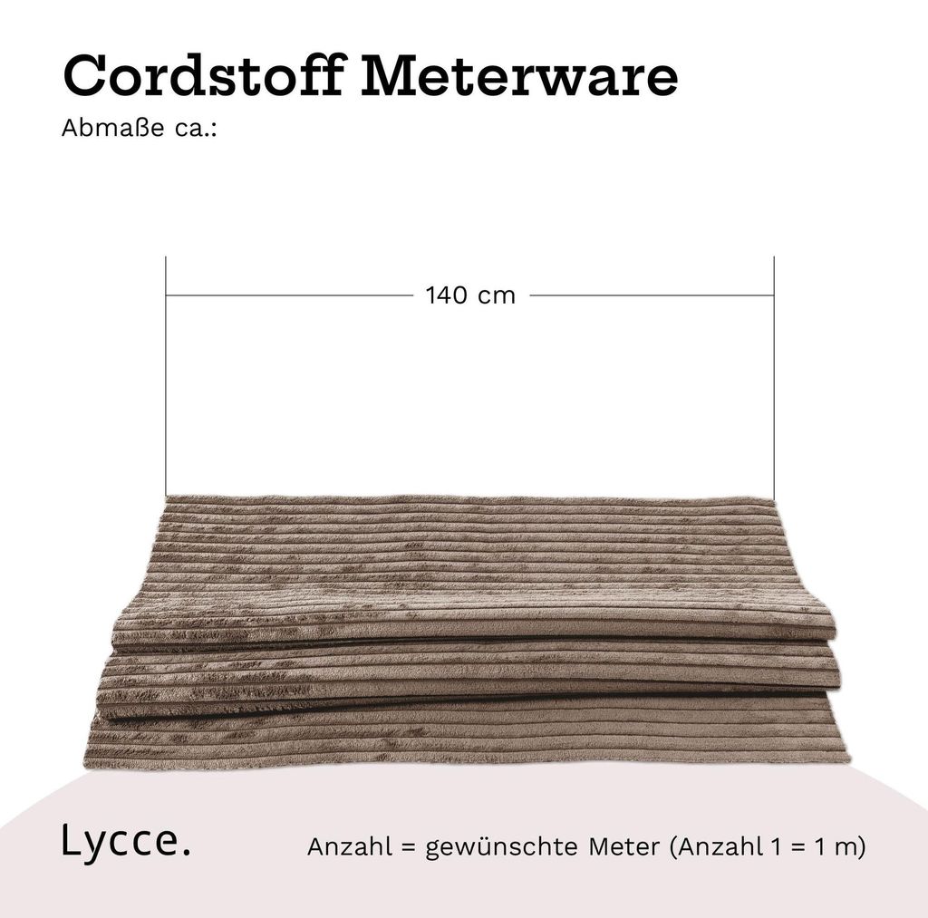 Tkanina Lycce Cordstoff sprzedawana na metry | 35 000 cykli Zdjęcie produktu 