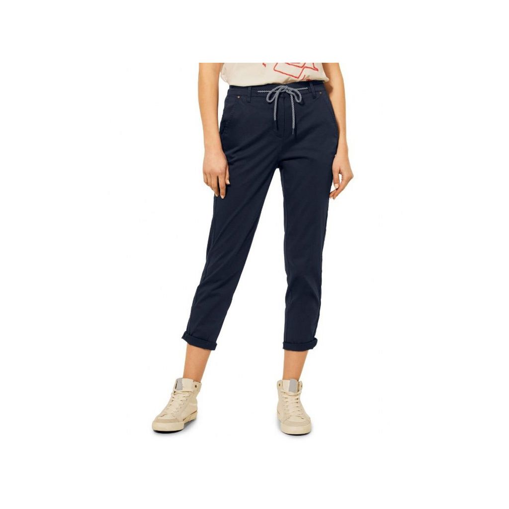 30647 Cecil, Chelsea 7/8, 7/8 Damen Jeans Hose, Gabardine Stretch, marineblau, W 27 L 28