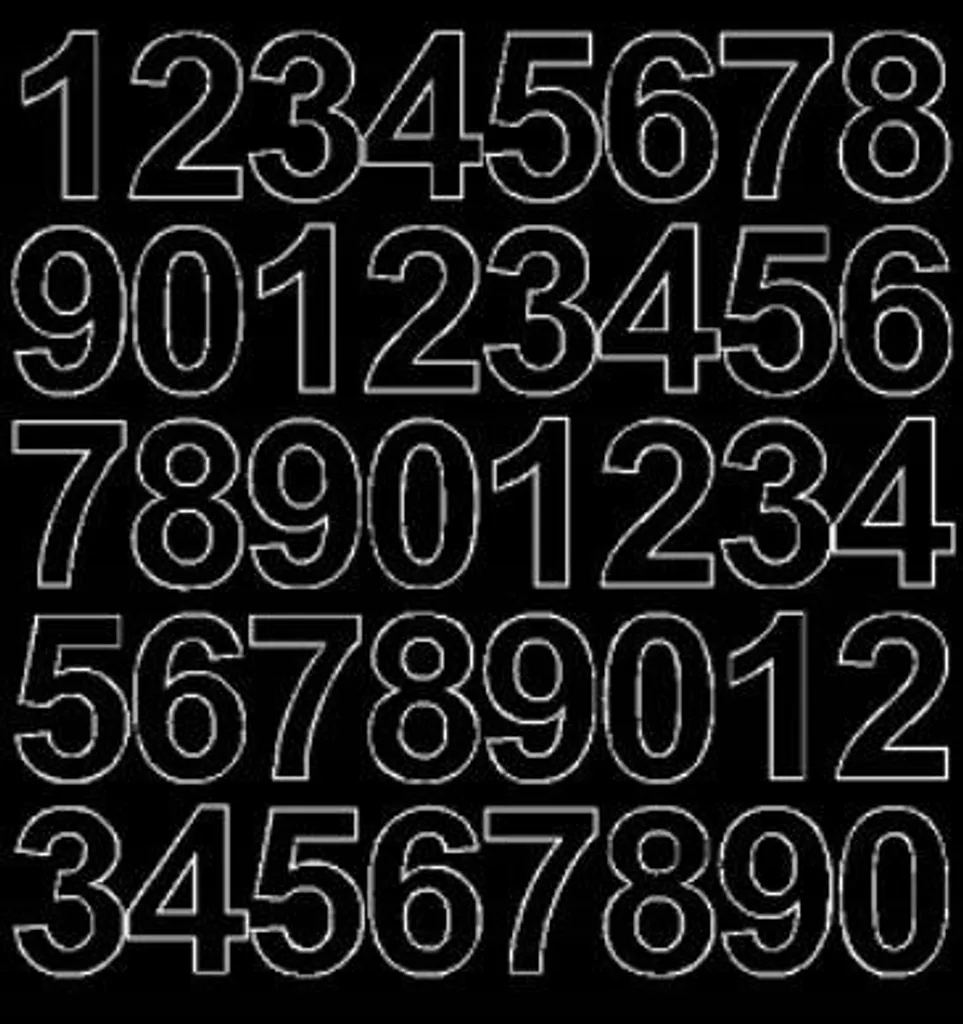 Etichette Numerate 3,5 cm Nero Opaco - Stile Minimal per Casa e Ufficio