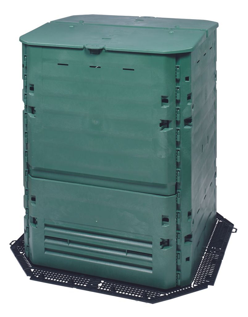 KIT composteur thermo-king vert + grille de fond - 900L Image du produit 