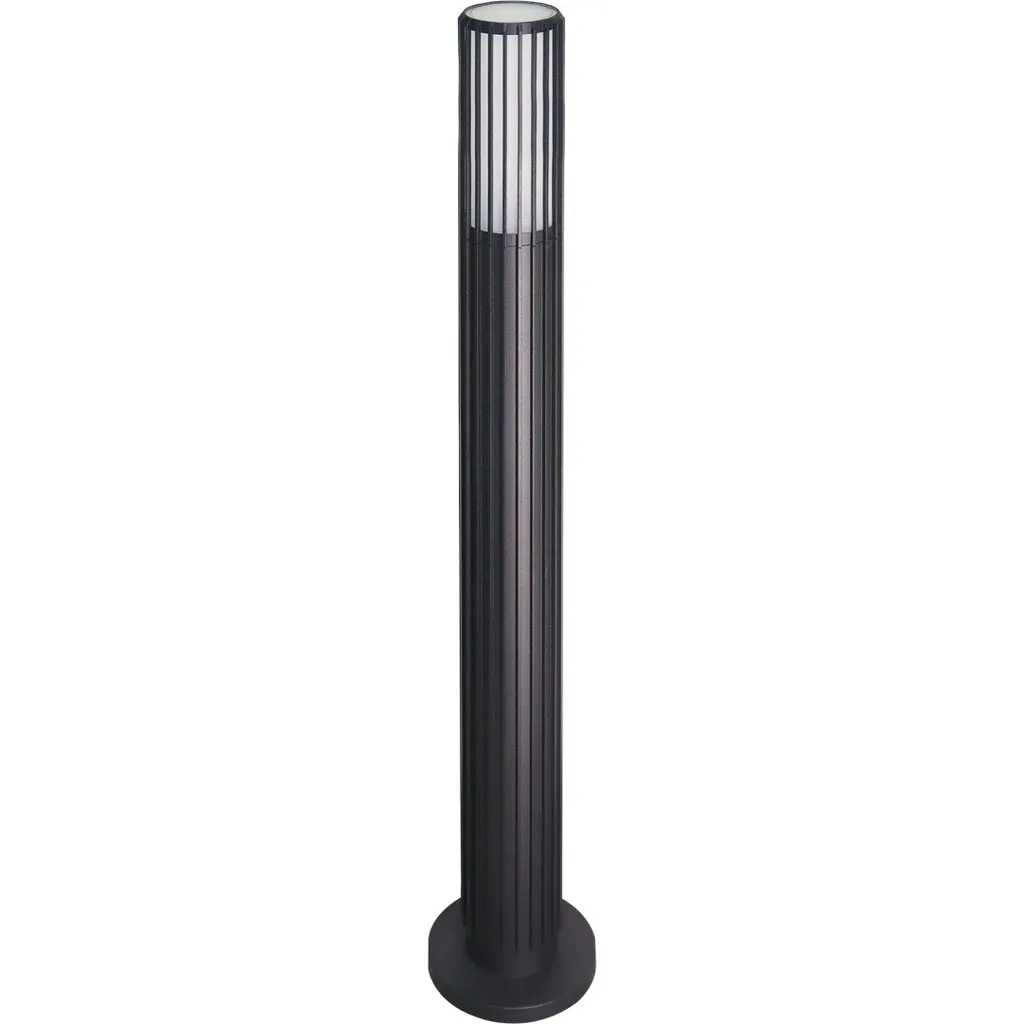 Borne lumineuse extérieure noire GU10 IP44 - Luminaire de jardin 50cm