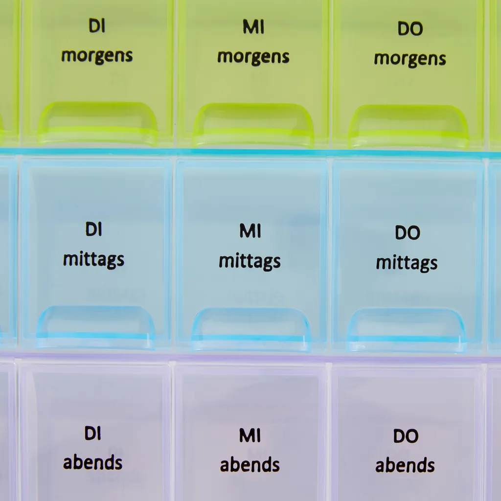 Specifiche Relaxdays 10x Portapillole Settimanale 3 Scomparti PP