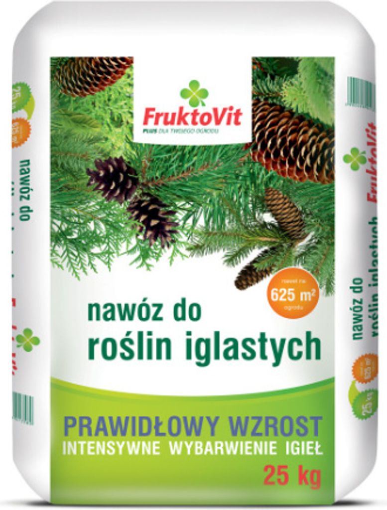 Fruktovit nawóz do roślin iglastych worek 25 kg Zdjęcie produktu 