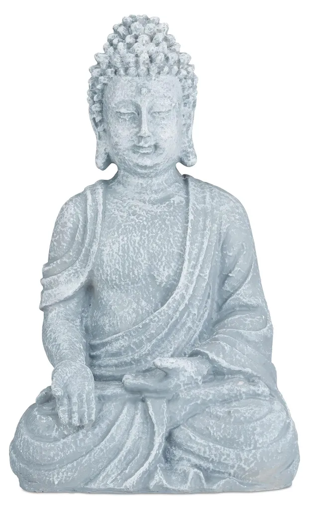 Statue Bouddha Jardin 40 cm Inaltérable : résiste au gel et aux UV extérieur