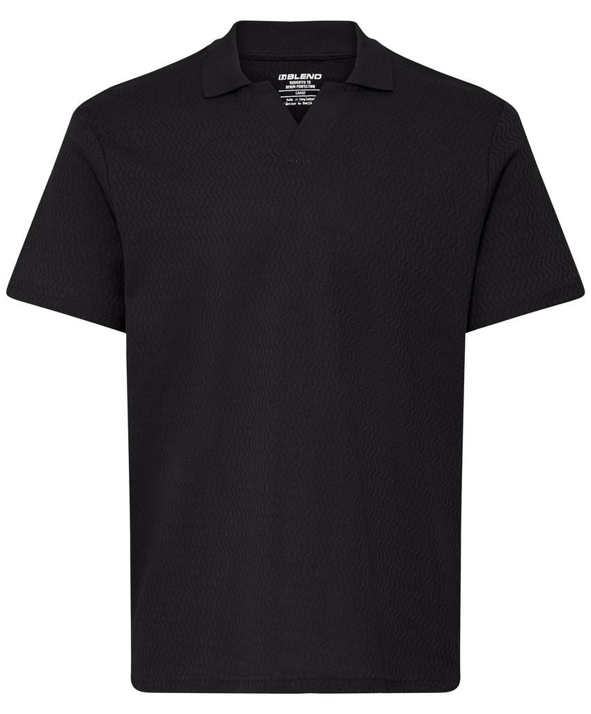 BLEND Stilvolles Kurzarmshirt V-Ausschnitt Polokragen Casual Größe: 3XL