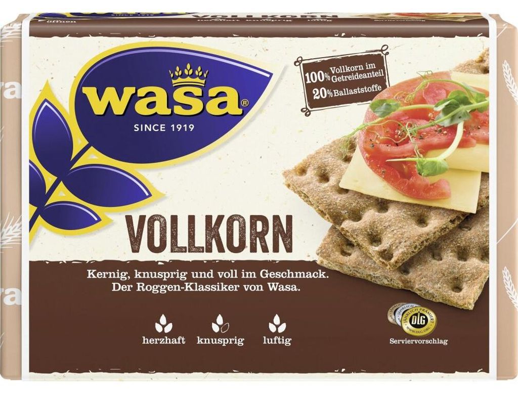 Wasa pain croustillant complet avec fibres alimentaires Image du produit 