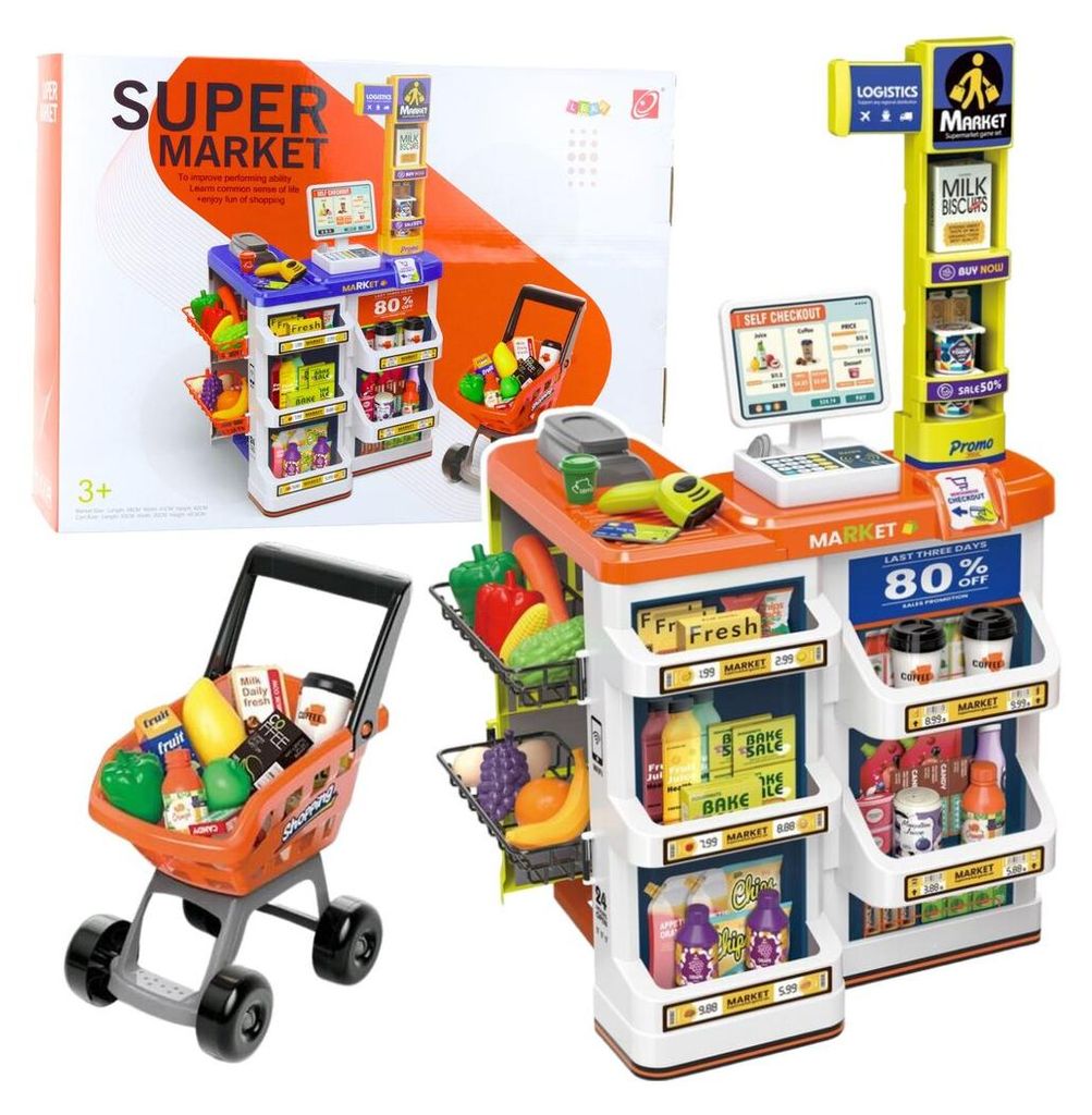 Leantoys Registrierkasse mit Zubehör