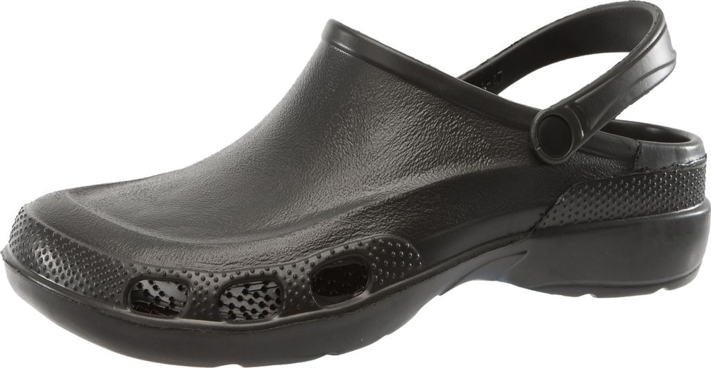 Ladeheid Damen und Herren federleichte Eva Clogs LA-885 (Schwarz, 45 EU)