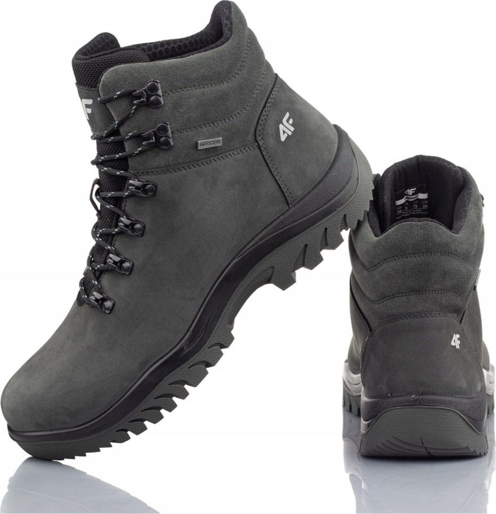 Schuhe 4F Trekkingo OBMH255 221, Taktisch, LEDER, Größe:46
