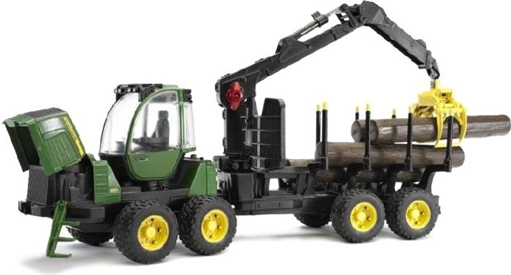 Bruder 02133 - John Deere 1210E bagr s drapákem na dřevo, Obrázek produktu 34