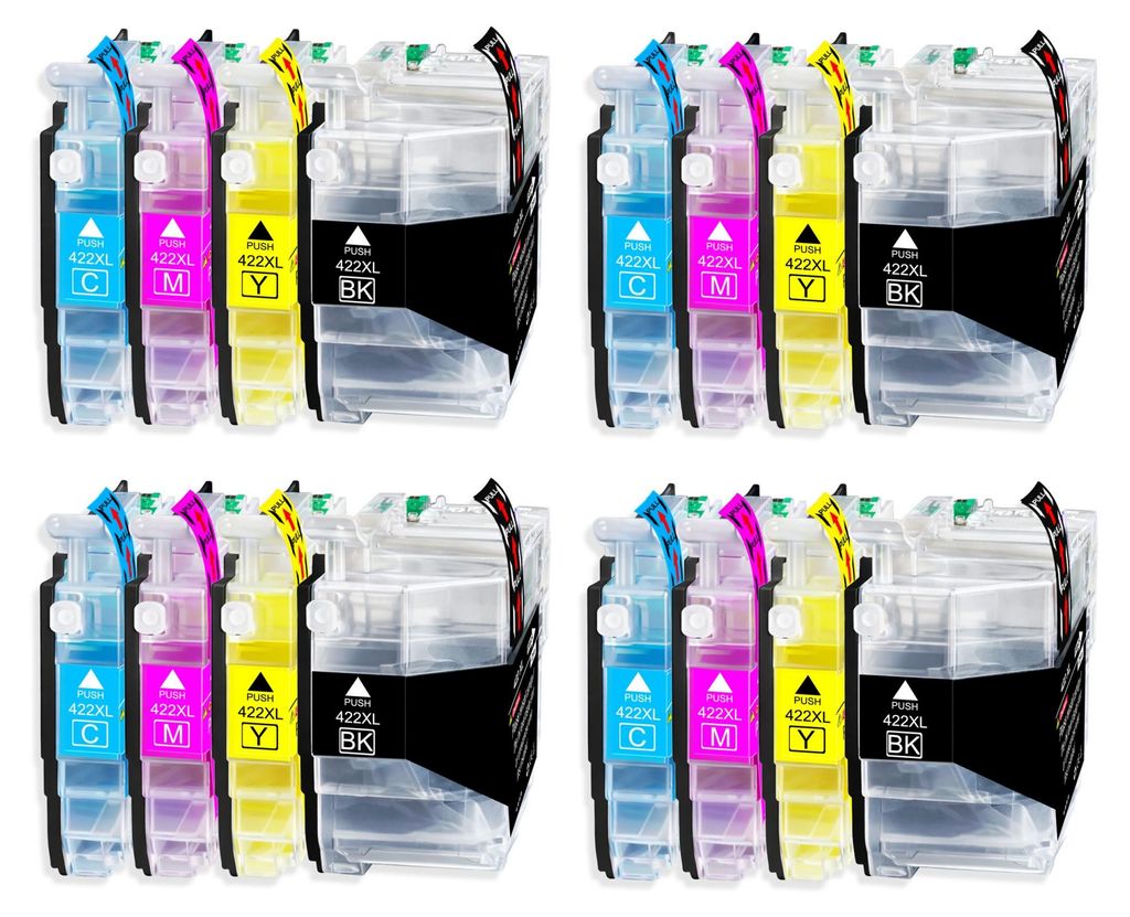 16er Pack Druckerpatronen 422 422XL kompatibel mit MFC-J5740 J5740DW