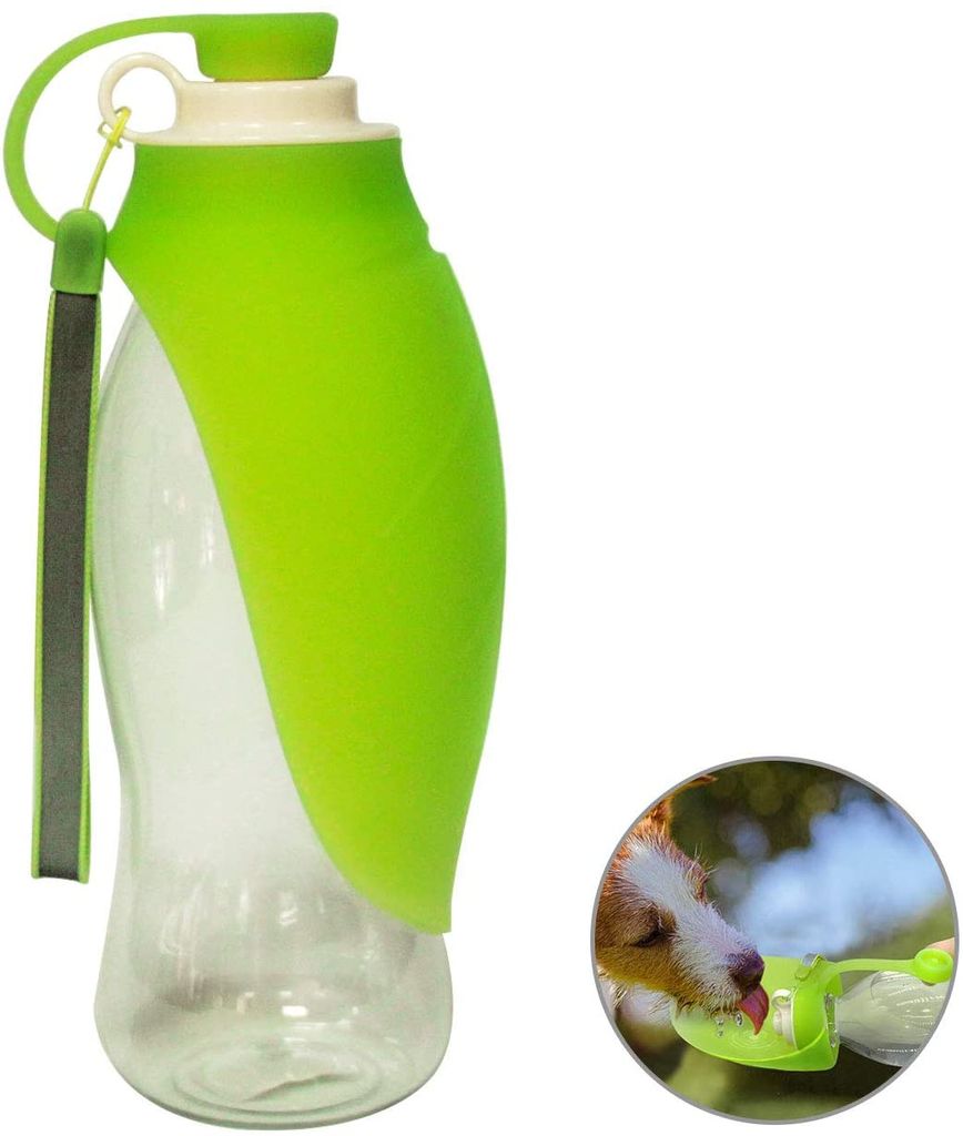 Tragbare Hundetrinkflasche für Haustiere, Reversible und Leichte Reise Trinkwasserspender für Hund, Welpen und Katzen, aus BPA-Freiem Lebensmitte...