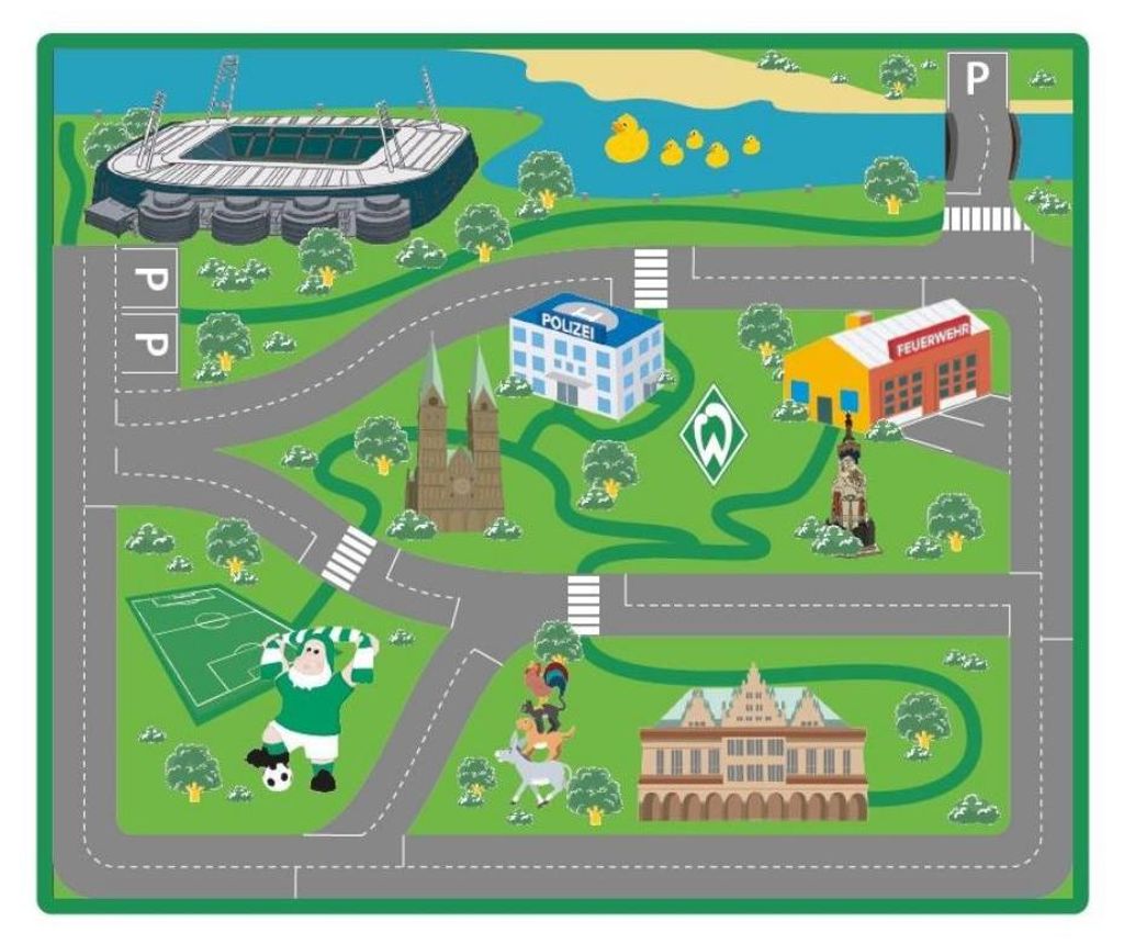 SV Werder Bremen Spielteppich 100x120cm Produktbild 