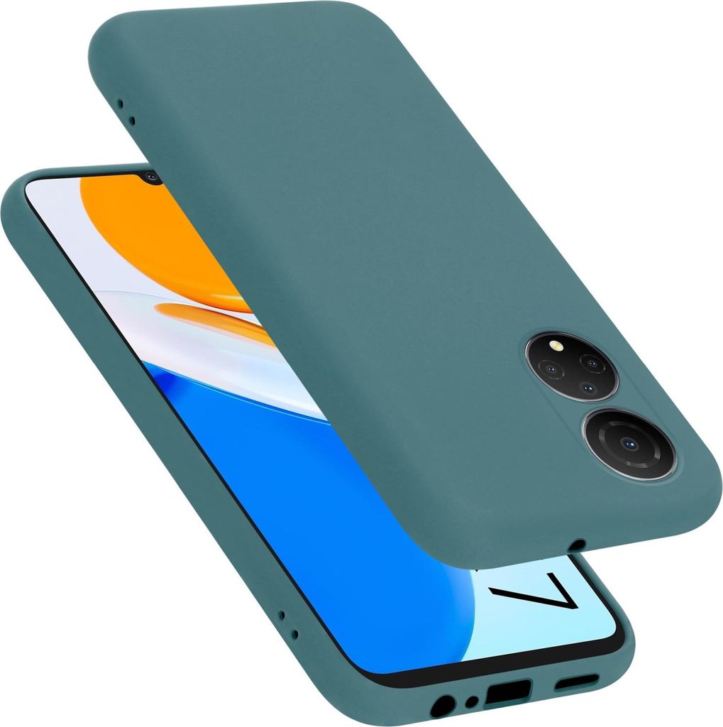 Cadorabo Schutzhülle für Honor X7 Hülle in Grün Handyhülle Case Cover TPU Etui