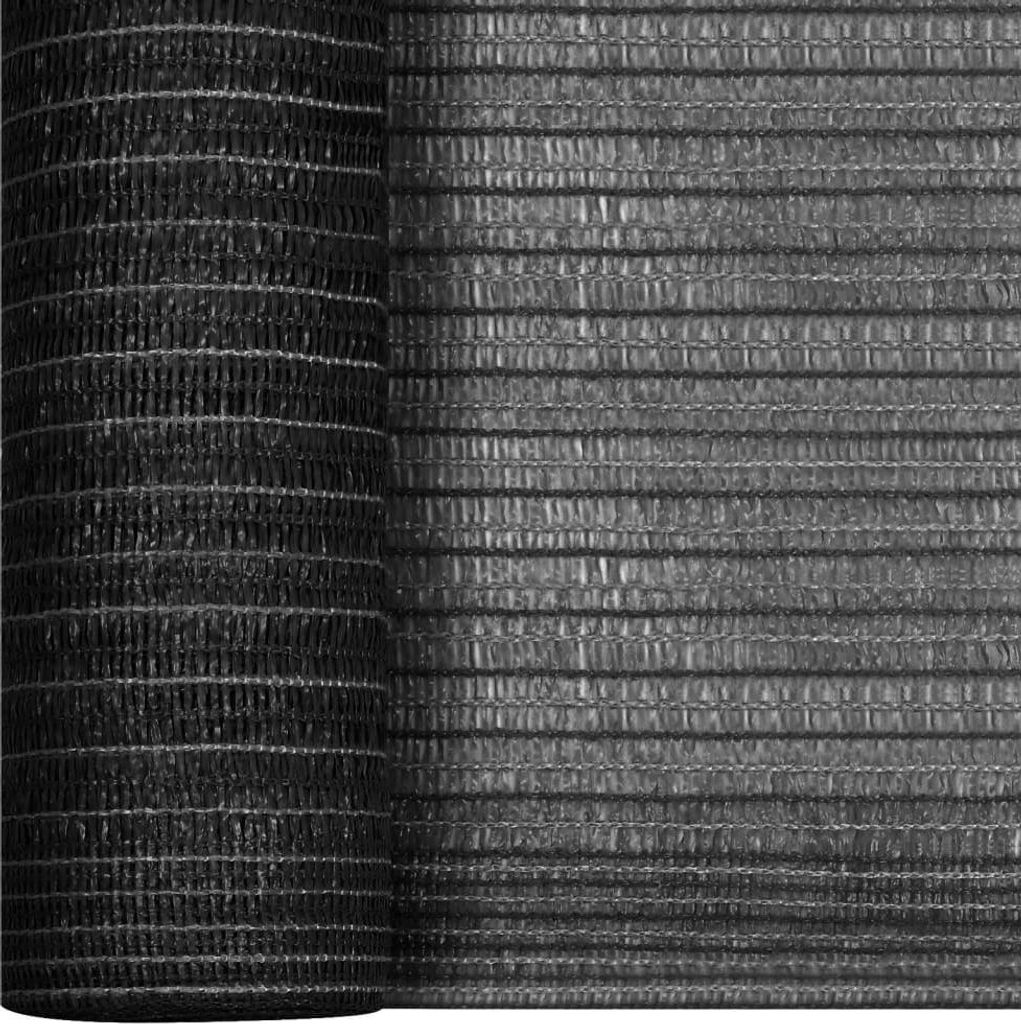vidaXL Zaunblende Anthrazit 1,2x10 m HDPE 75 g/m²