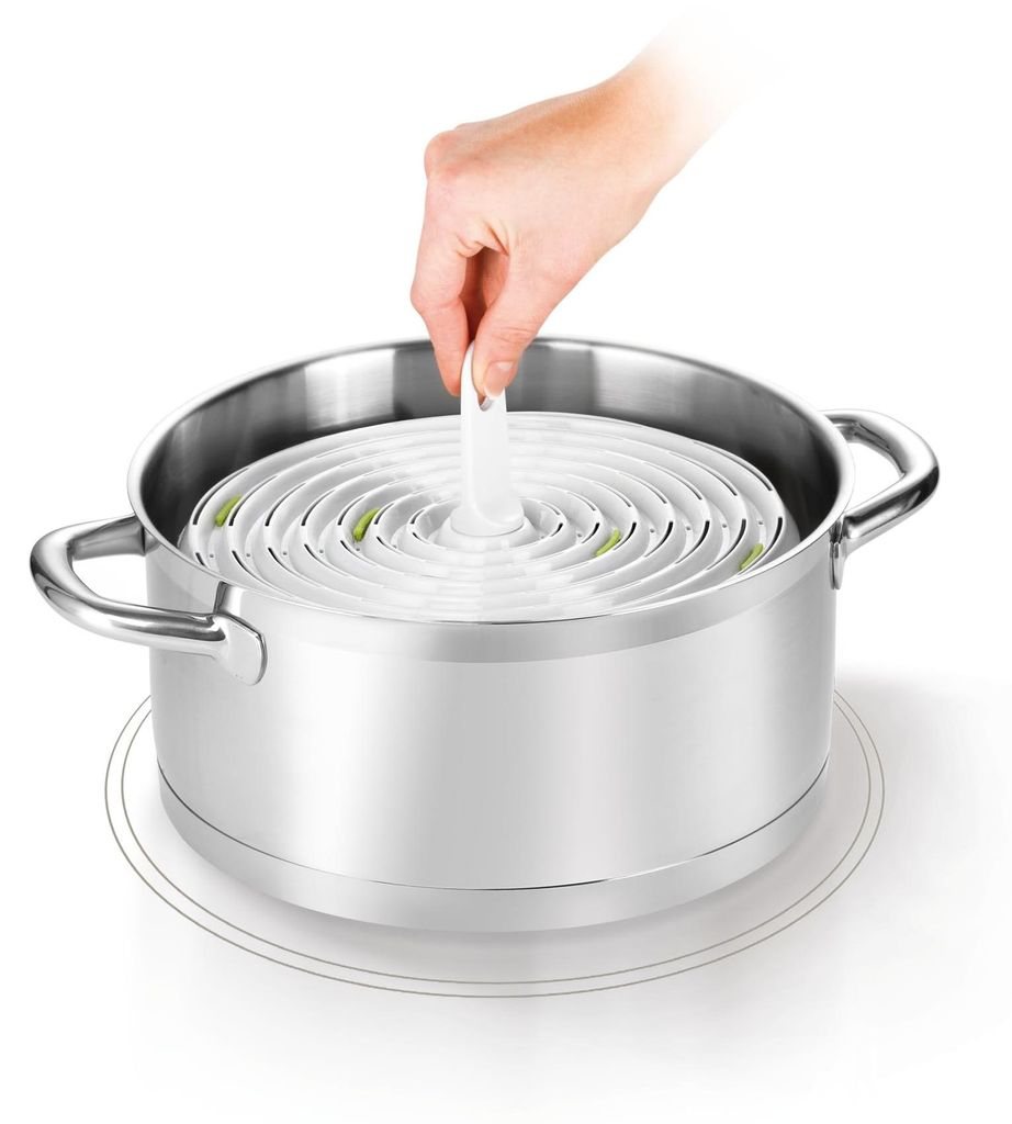 Tescoma Einkochset mit Thermometer, Universal-Topfaufsatz Produktbild 