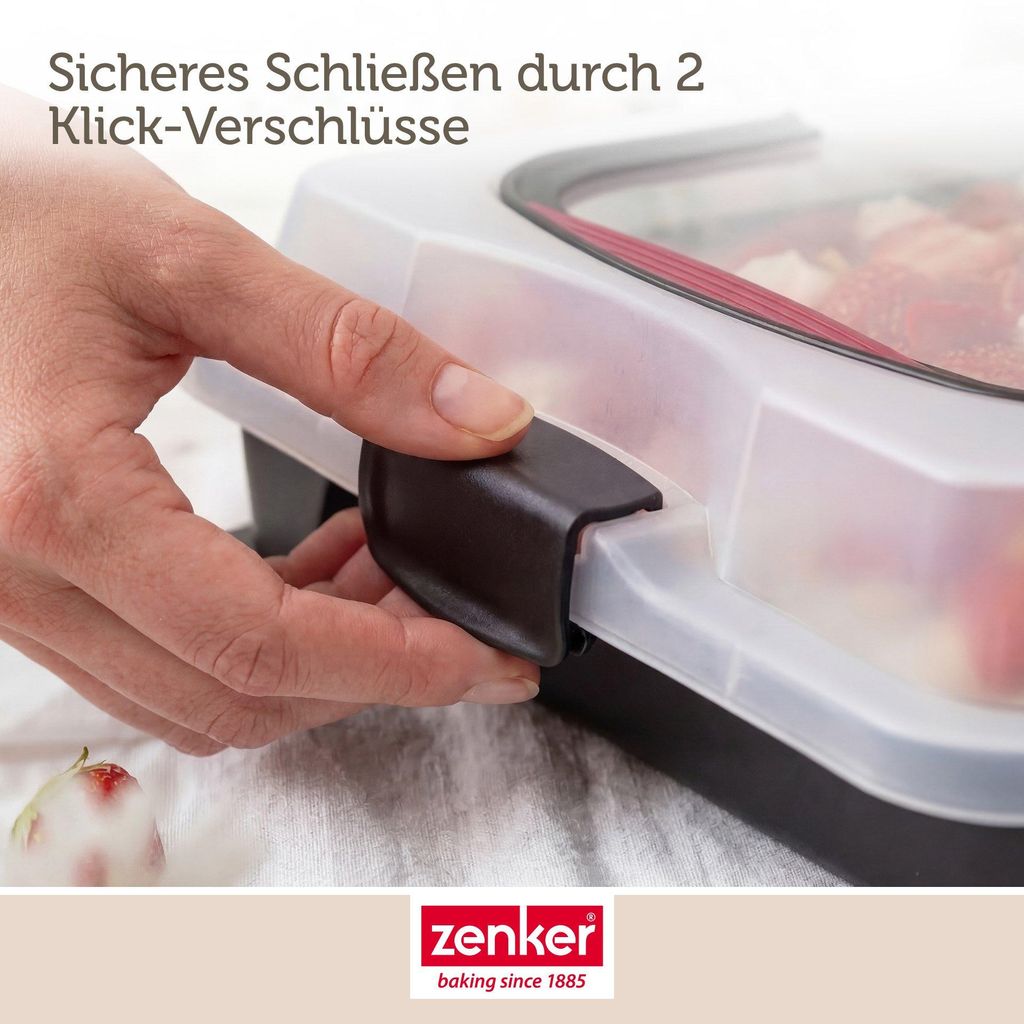 Zenker Blechkuchen-Container to go, Backblech mit