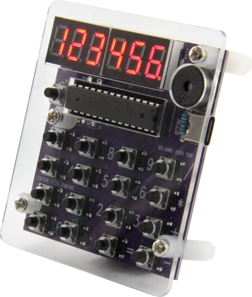 Kit soudure calculatrice programmable avec boîtier acrylique et piles - 2