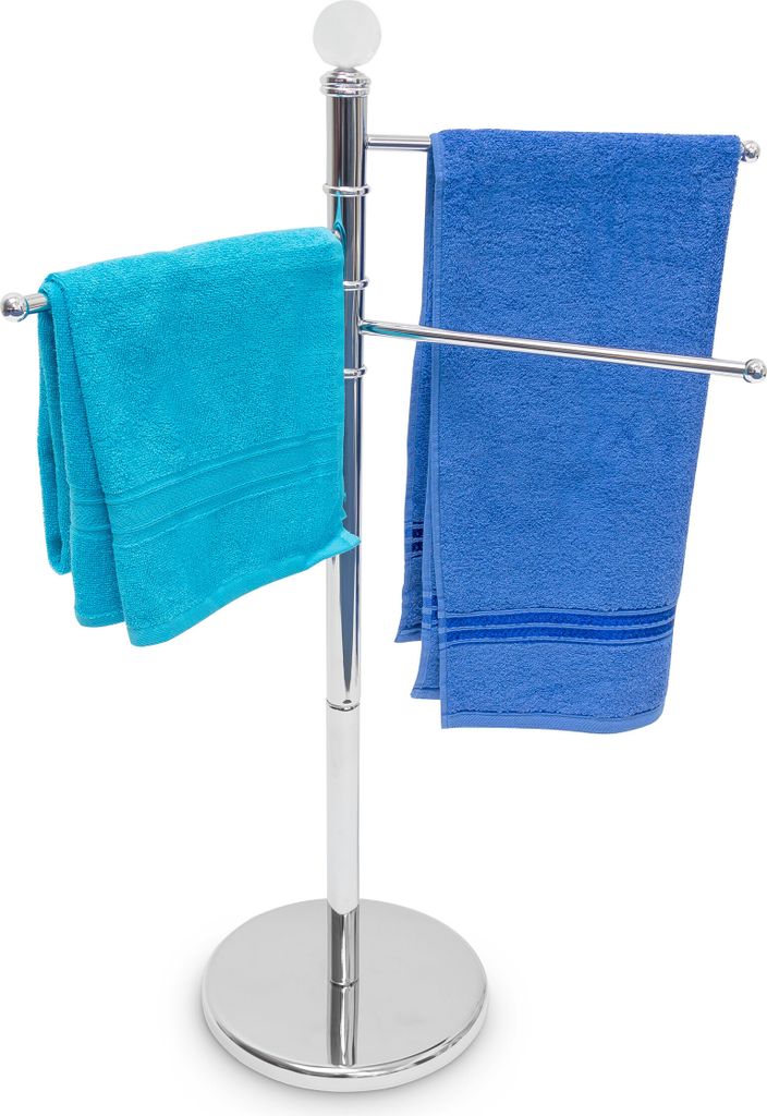 relaxdays Handtuchständer silber Produktbild 