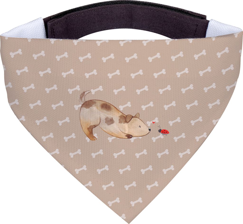 Mr. & Mrs. Panda Hunde Halstuch Hund Marienkäfer - Hundeglück - Geschenk, Achtsam, Für, Hundetuch, Neugierig, Tuch, Sprüche