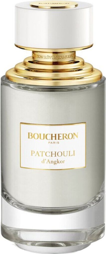 A product shot of a Boucheron Patchouli d'Angkor Eau de Parfum bottle.