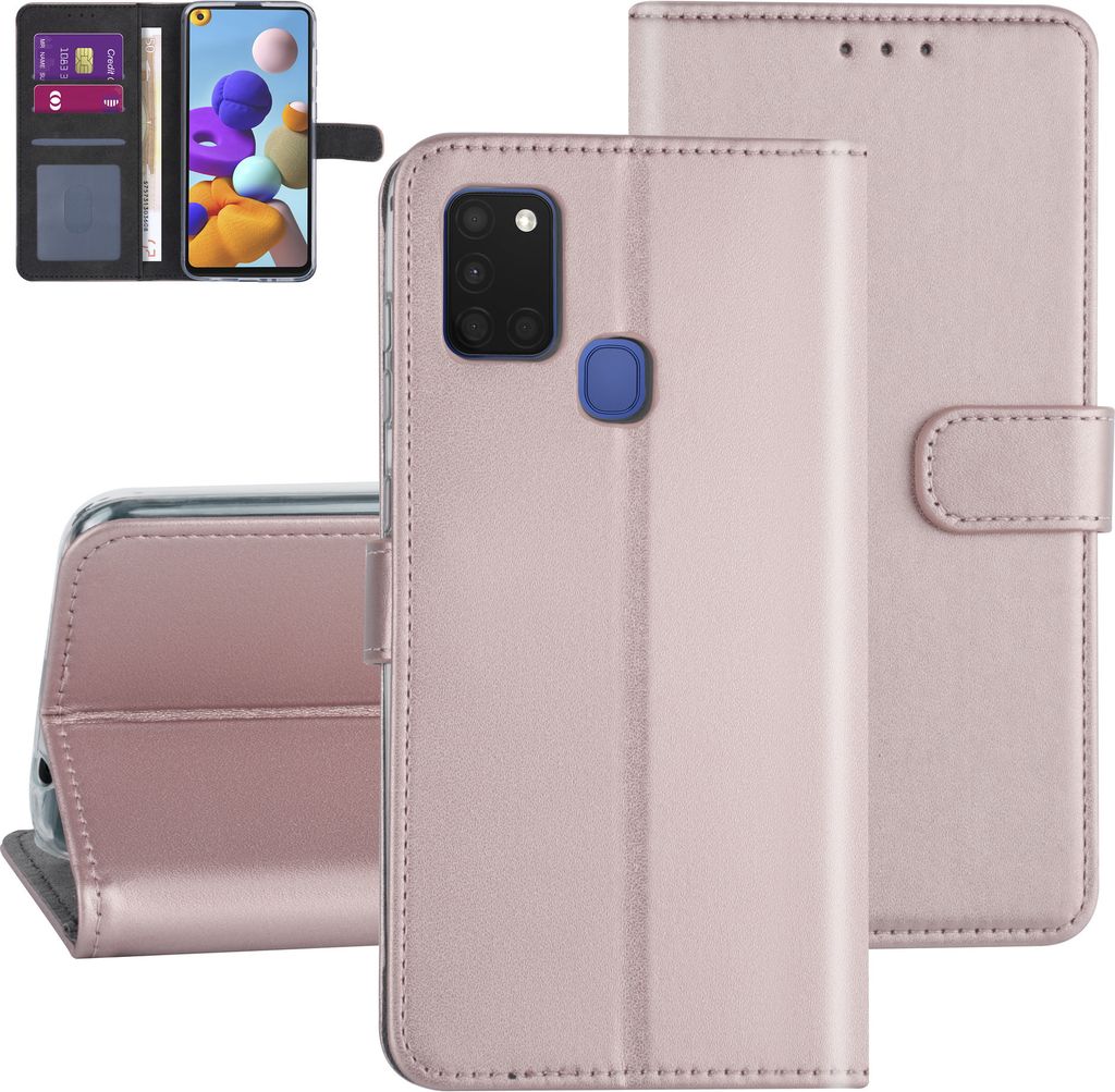 Samsung Galaxy A21S Rose Gold Book type case - Card holder