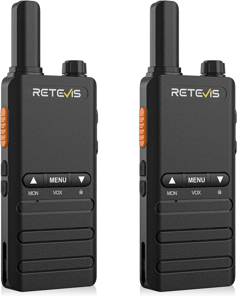 Retevis B63B Funkgerät, Walkie Talkie RT622P 4.0, Ultra Slim, Business, 1620mAh, VOX, Leicht und Tragbar, für Familie im Freien, Camping, Kirchen