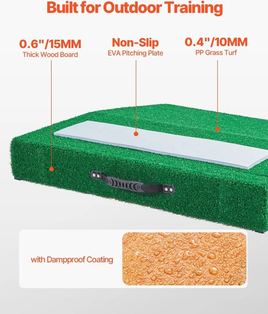 Plateforme de lancer portable 31'' équipement baseball et softball