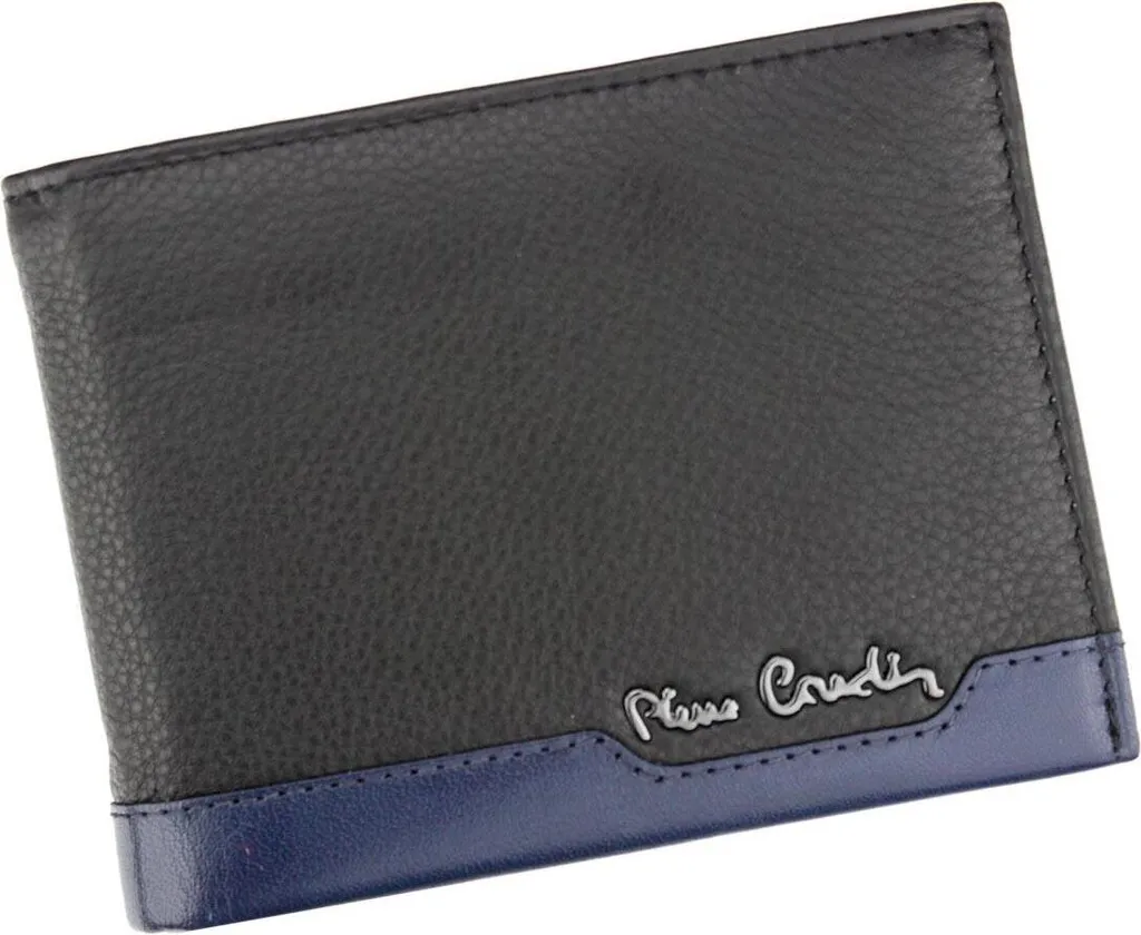 Portefeuille Homme en Cuir Véritable Pierre Cardin avec RFID Noir
