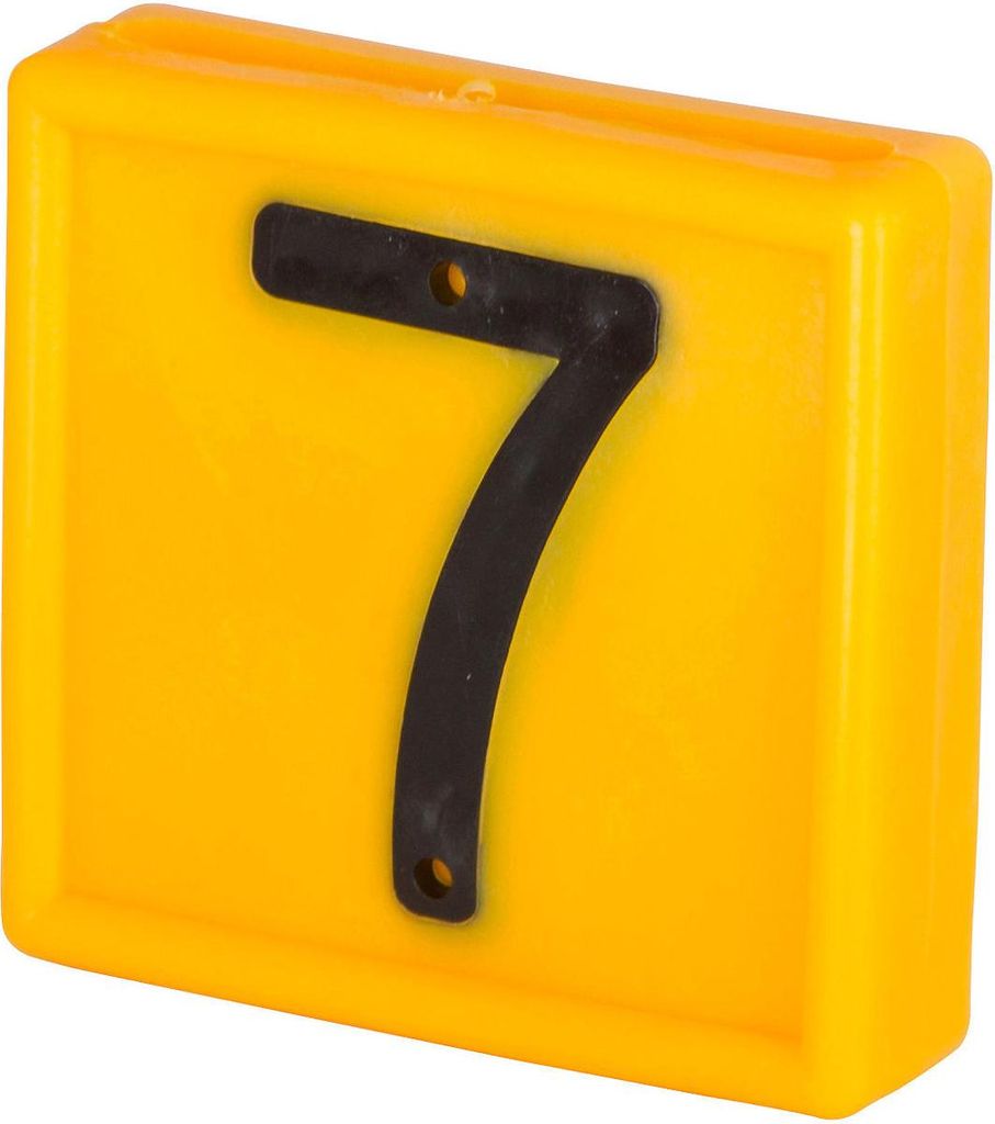 Kerbl Nummernblock, 1-stellig 10er Pack gelb gelb