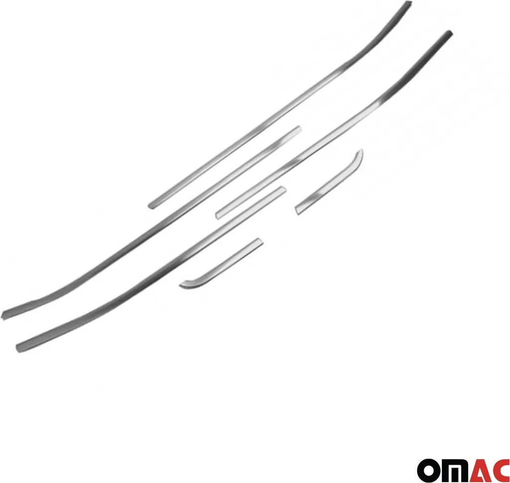 Kit 6 Modanature Finestra Jeep Renegade 2014-2019 Cromo Inox - 6