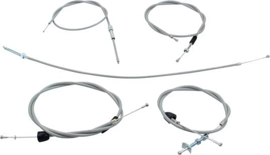 Restaurer une Simson KR 51 1964 : Kit câbles Bowden gris complets