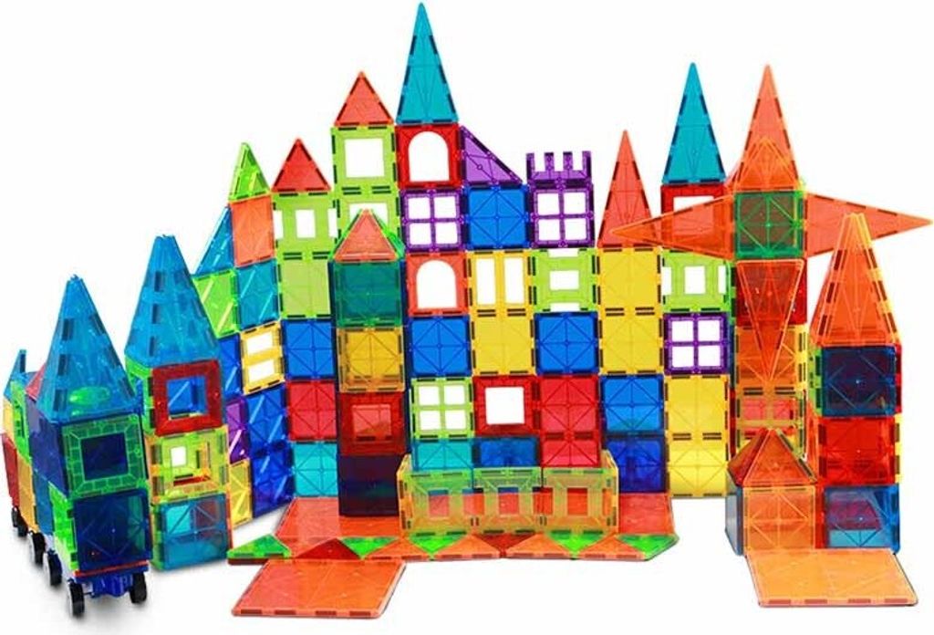 Magnetická stavebnica pre deti sada 112ks - Magnetic Tiles Obrázok produktu 3