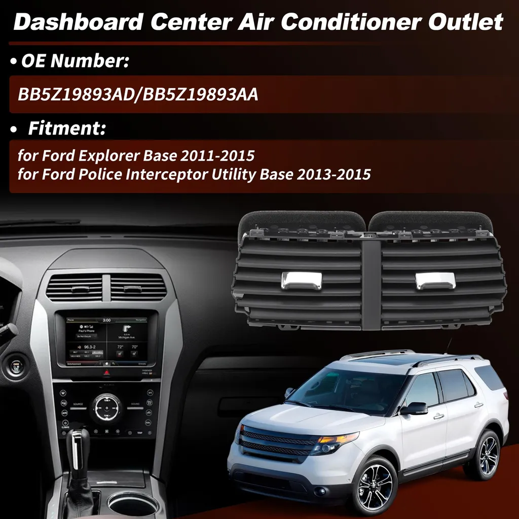 Panneau de Sortie d'Air Centrale pour Ford Explorer et Police Utility