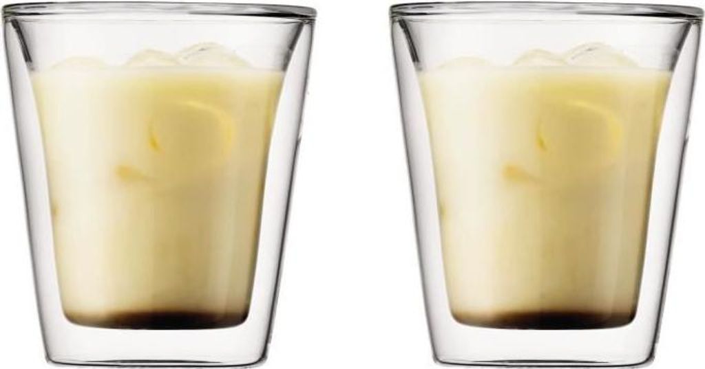 Doppelwandige Gläser Set, BODUM Canteen, 2 Stück, 0.2 L, Borosilikatglas, Transparent