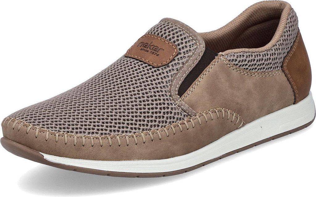 Rieker 11954 64 Herren Slipper Beige, Beige, Gr. 40