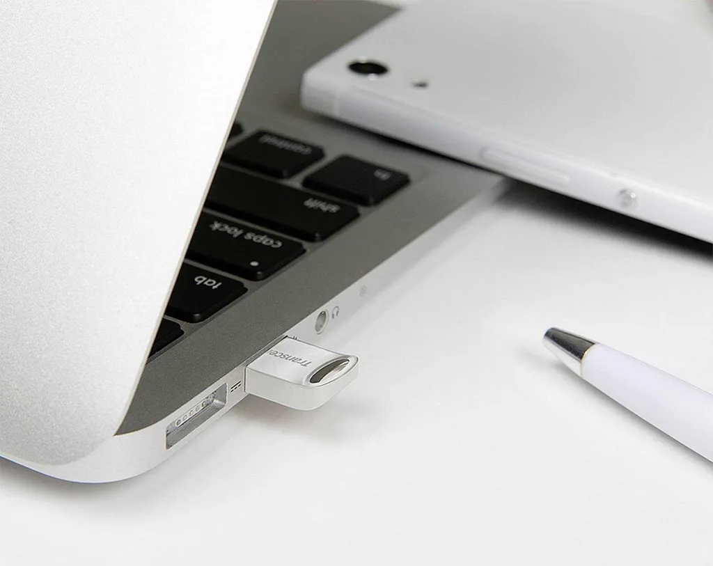 Clé USB 128GB Transcend JetFlash 710 argenté ultra rapide USB 3.1